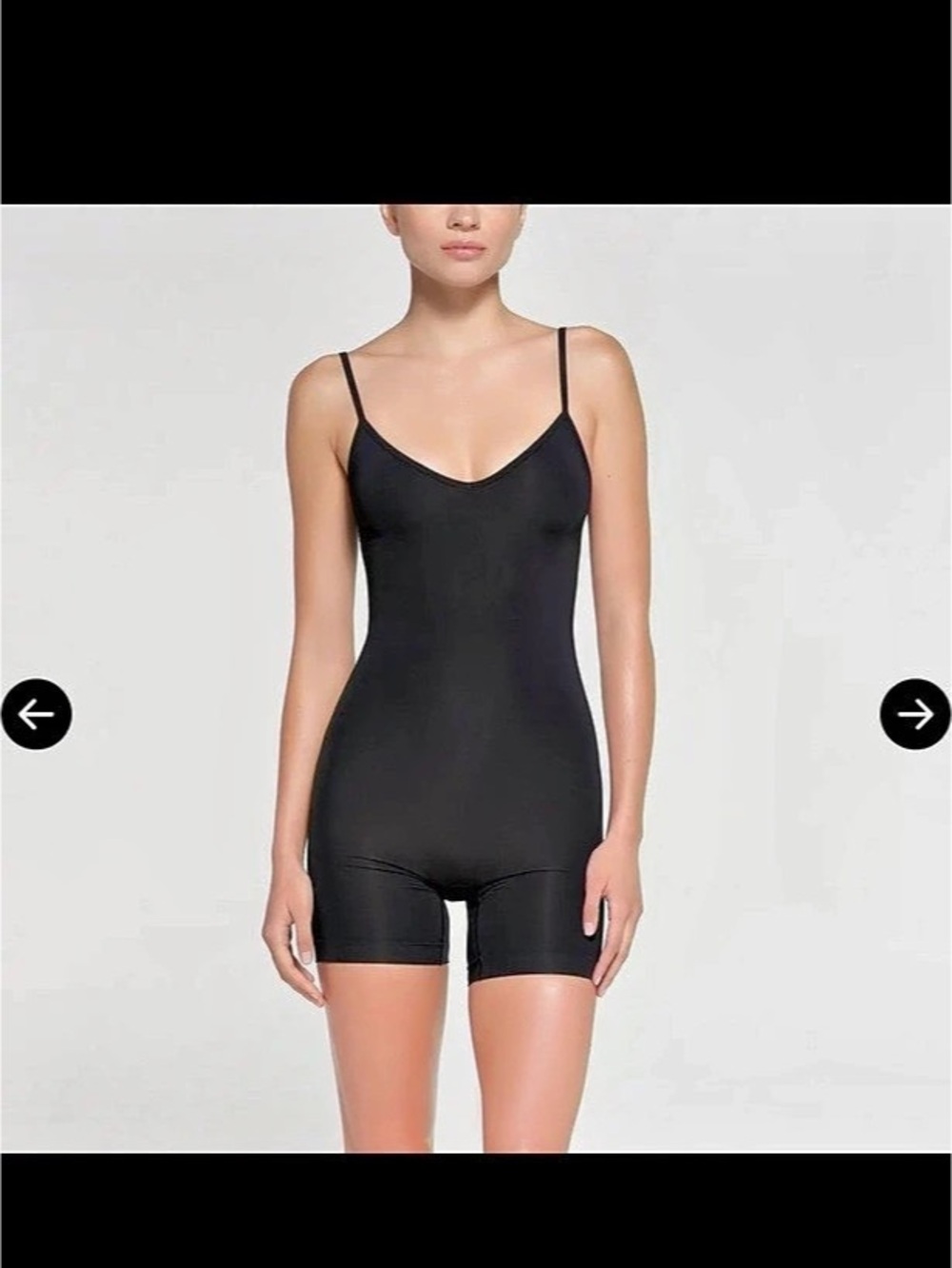 SKIMS Soft Smoothing Seamless Cami Onesie - Onyx